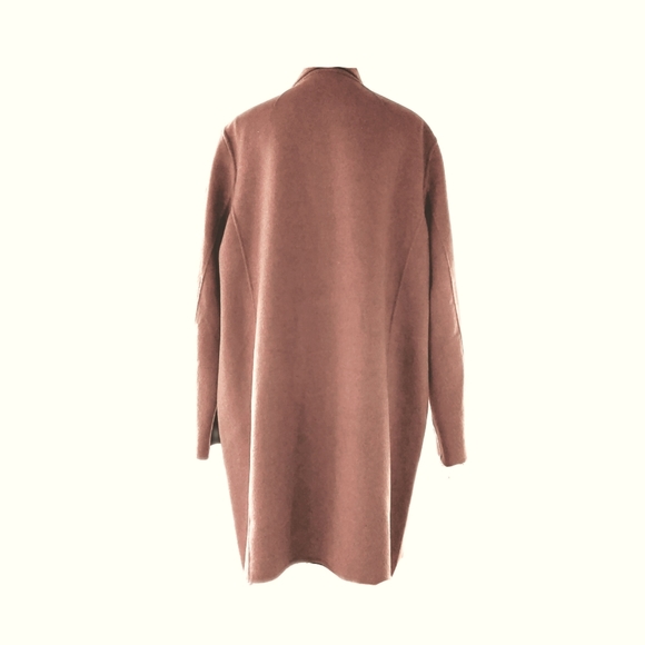 ▪︎SOLD▪︎Banana Republic Womens Wool Blend Chestnut Double Face Top Coat Sz XL - Picture 9 of 10
